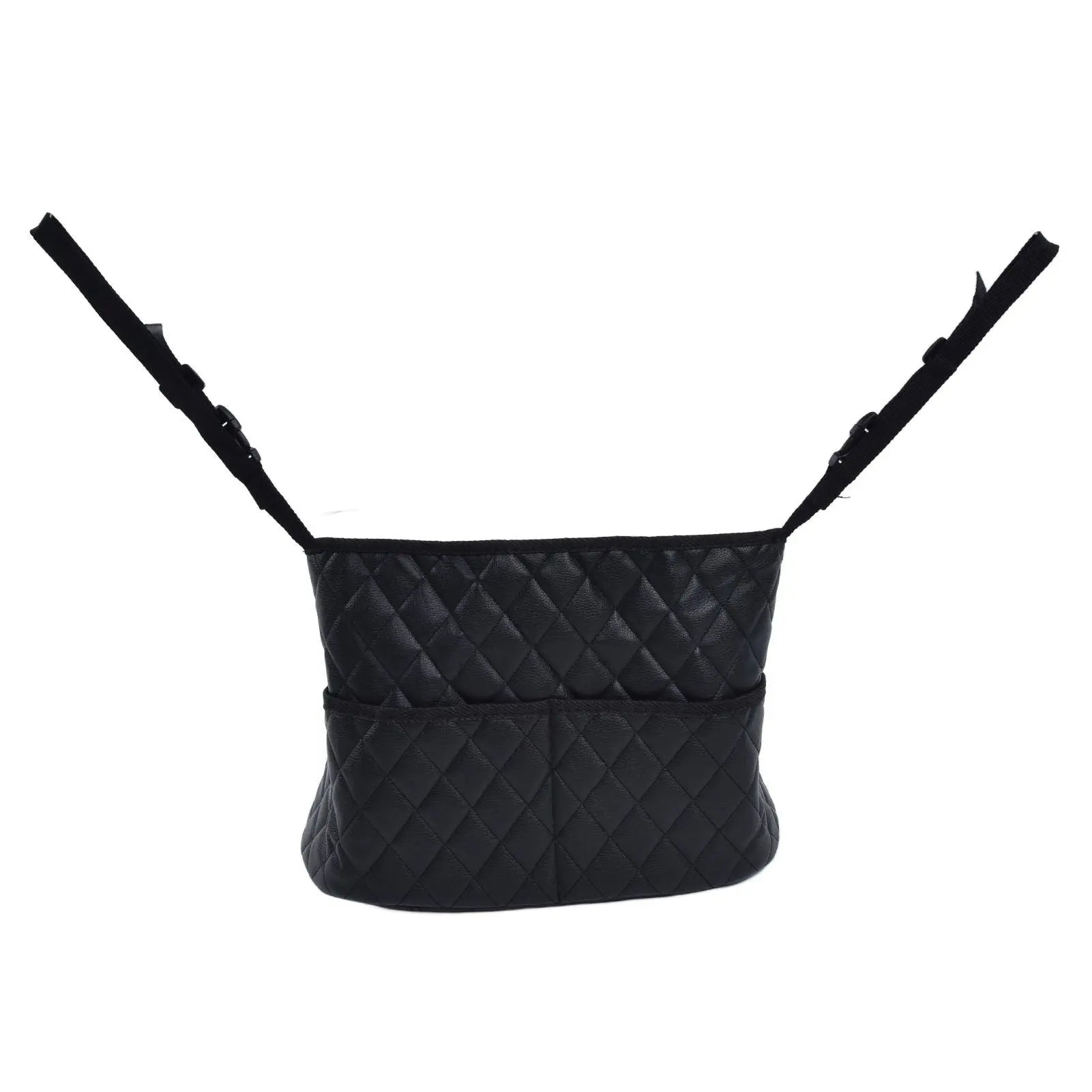 Rhombus Hanging Car Net Pocket Large Capacity Car Storage Bag Seat Bag Net Bag for Home Car Wholesale Hub