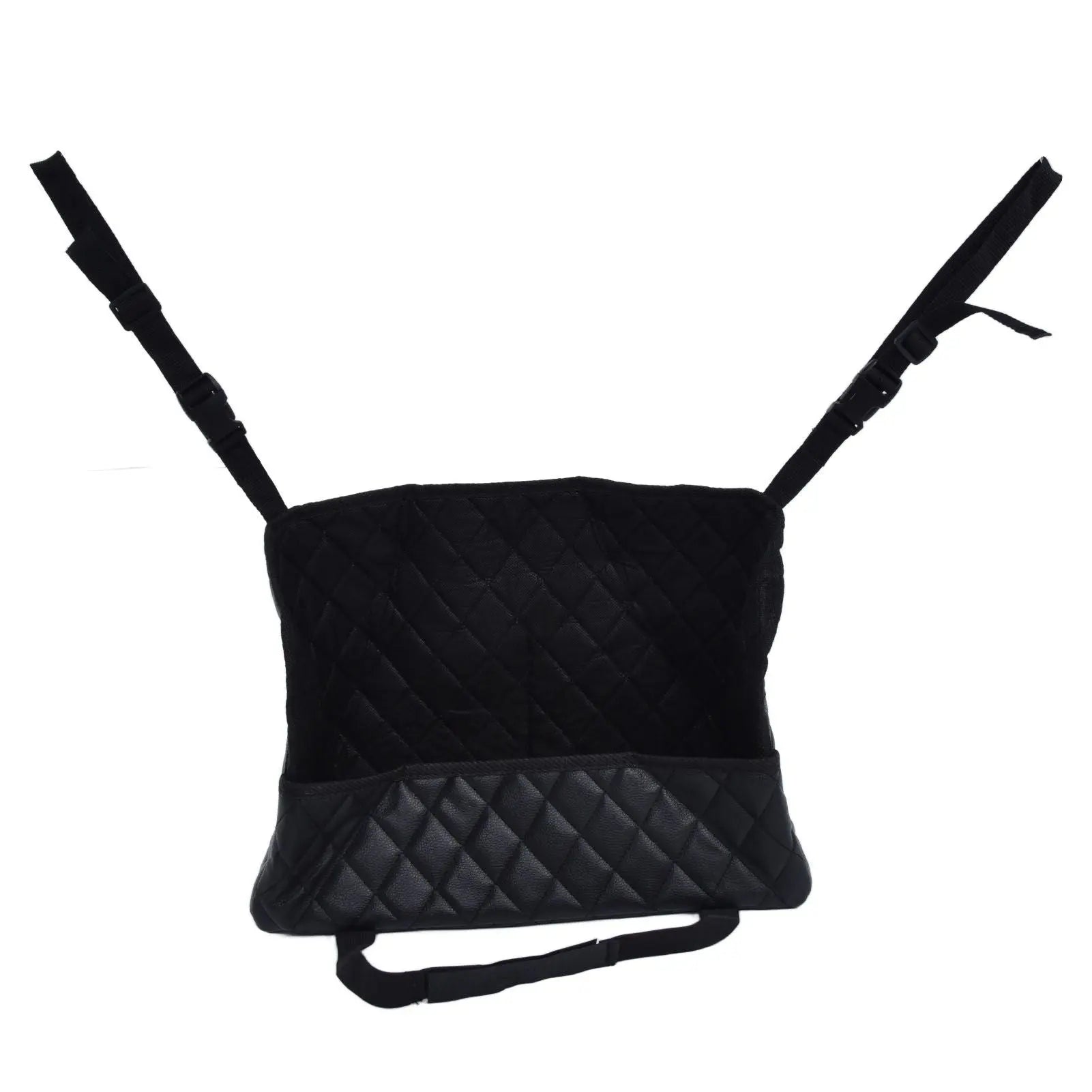 Rhombus Hanging Car Net Pocket Large Capacity Car Storage Bag Seat Bag Net Bag for Home Car Wholesale Hub