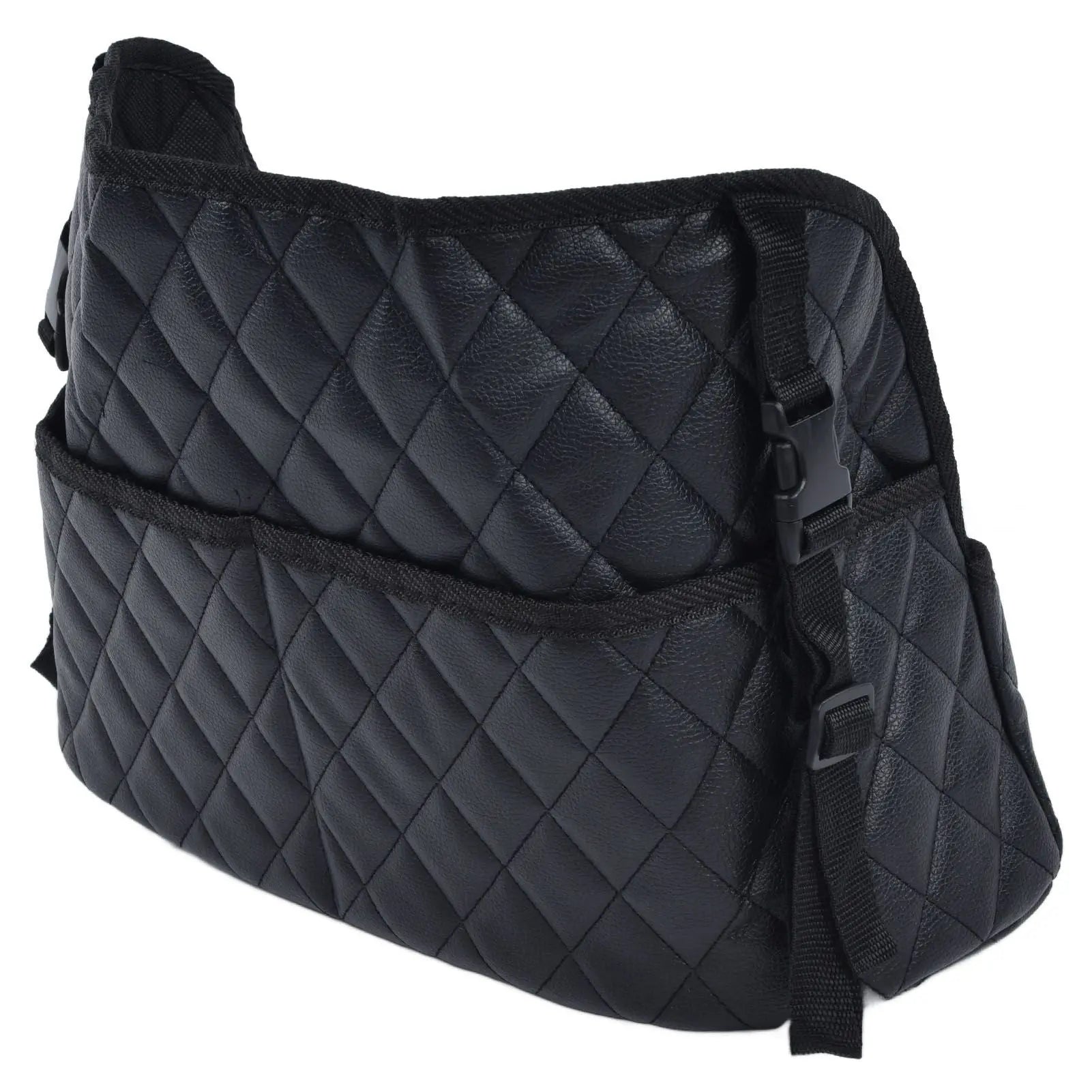 Rhombus Hanging Car Net Pocket Large Capacity Car Storage Bag Seat Bag Net Bag for Home Car Wholesale Hub