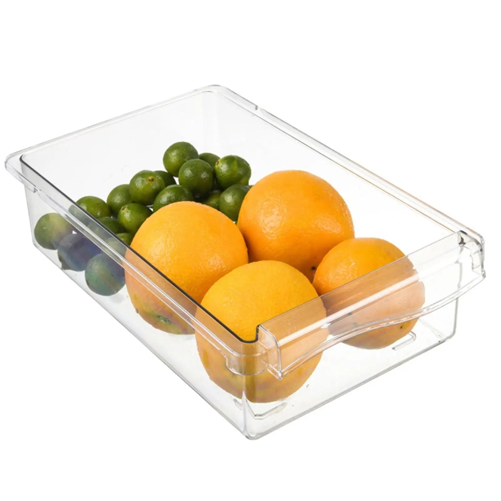 Clear Organizing Bin Durable ABS PET Drawer Type Transparent Design Wide Application Egg Storage BinVegetable Bin with Holder Wholesale Hub