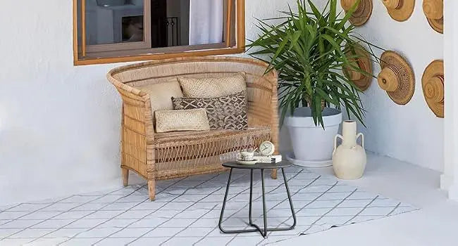 Outdoor Metal Side Table – Rust-Resistant Patio Small Round End Table, Accent Coffee Table for Balcony, Garden, Porch, Living Room & Bedroom – Lightweight Portable Plant Stand, Black Wholesale Hub
