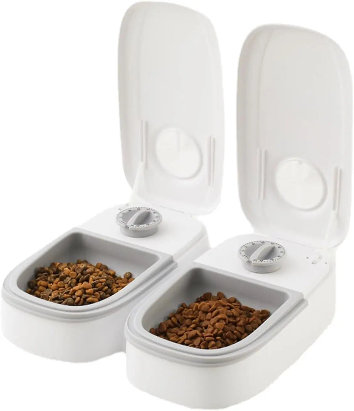 CARLA HOME 2 Meal Automatic Pet Feeder with Timer for Cat & Dog Wet & Dry Food (Dual Bowl 700ML) Wholesale Hub