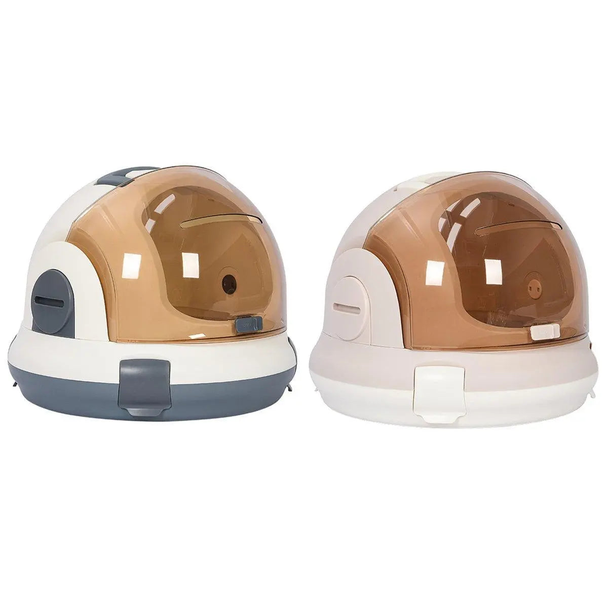 Portable Cat Carrier Space Capsule Large Capacity Aviation Travel Kitty Basket - Champagne Wholesale Hub
