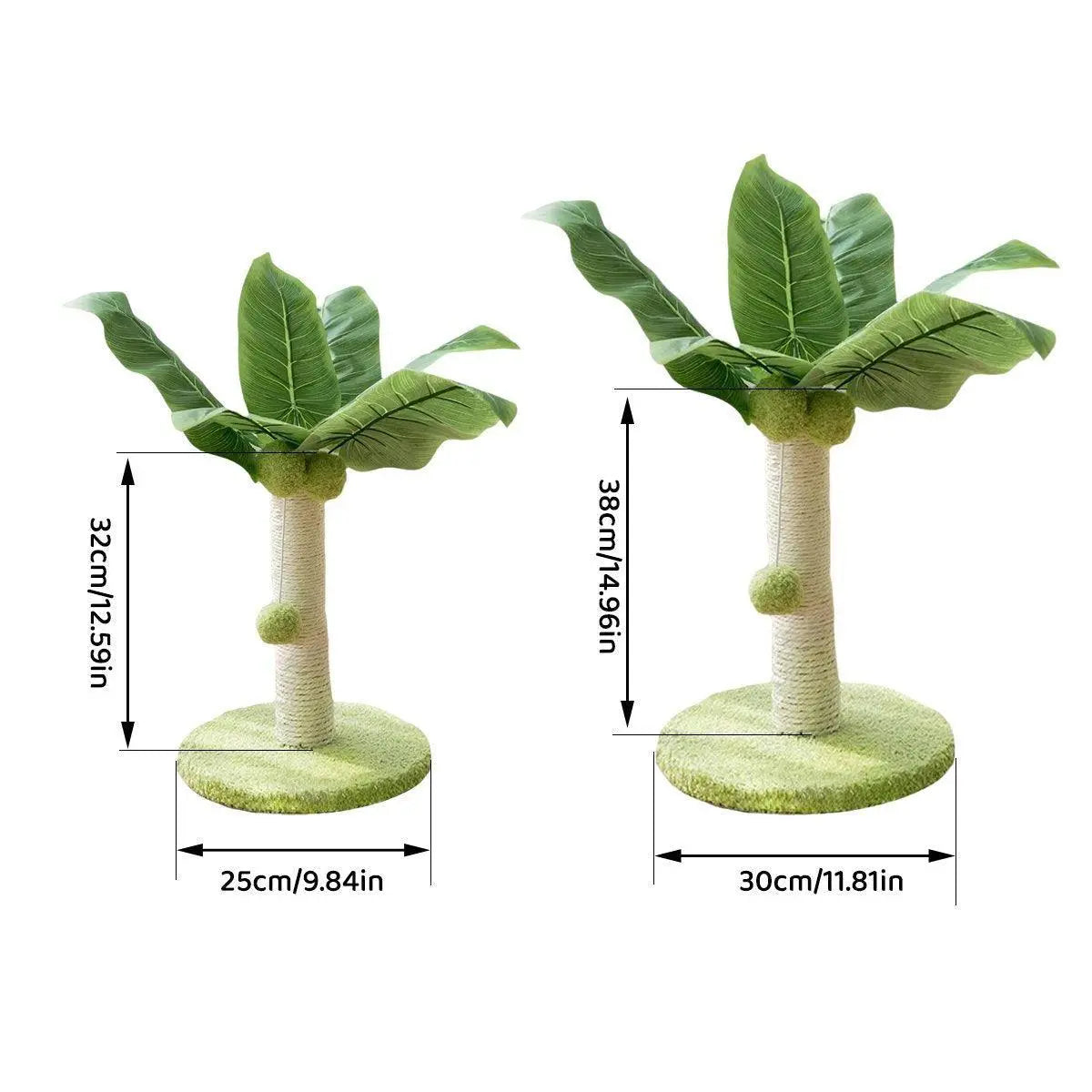 Cat Scratching Coconut Tree Kitten Post Sisal Covered Scratcher Pole Toy 32/38cm - M Wholesale Hub