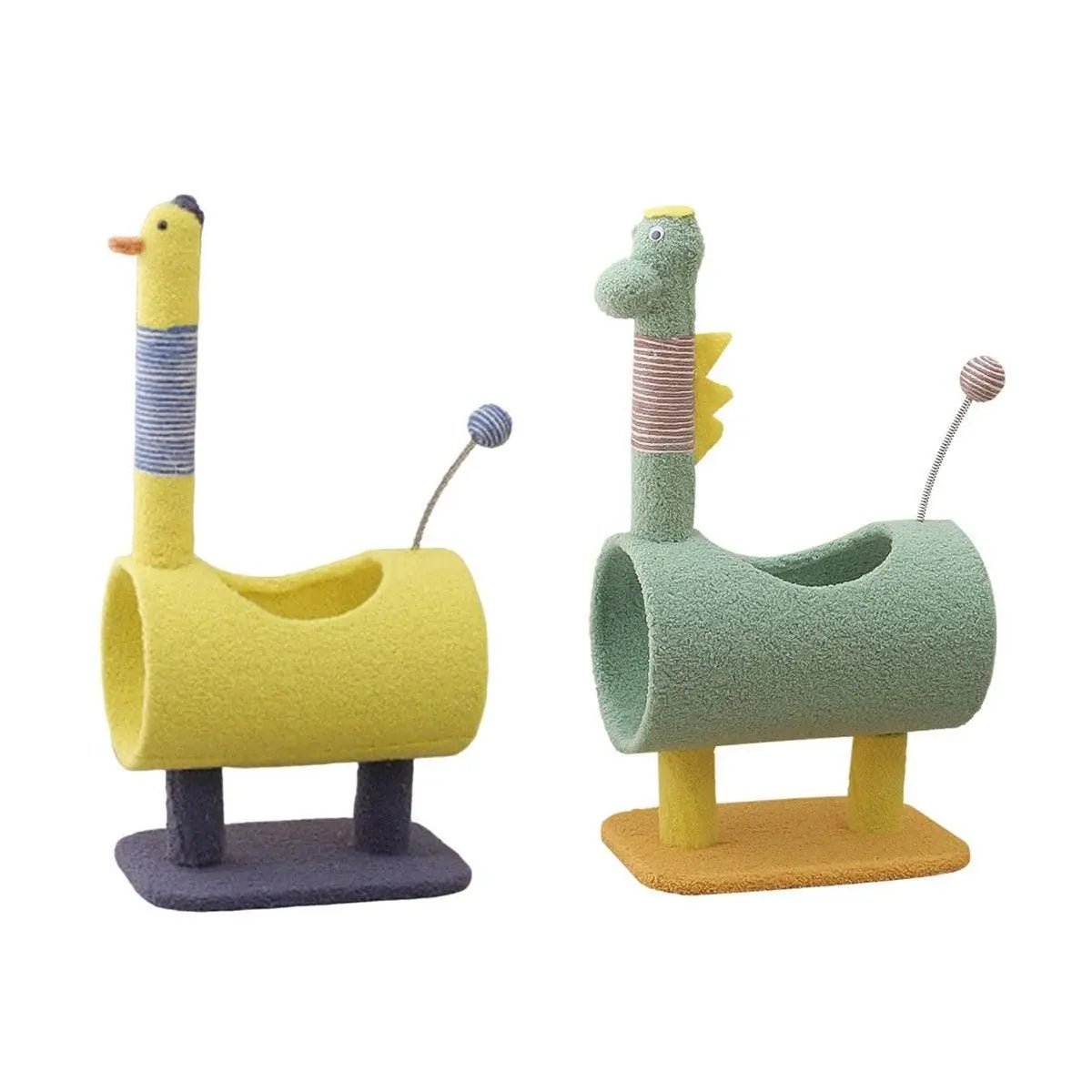 Climbing Frame Cat Scratching Post Jumping Platform Pet Toys for Cats and Kitten - Yellow Wholesale Hub