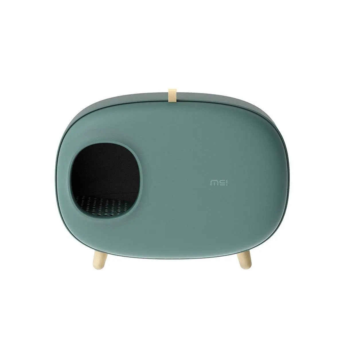 Cat Litter Box Semi-closed Cat Supplies Cat Toilet Drawer Large Cat Litter Box - Green Wholesale Hub