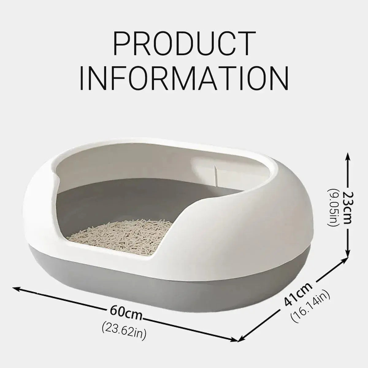 Large Semi Closed Cat Litter Box Covered Litter Pan for Cats Easy Clean Design - Green Wholesale Hub