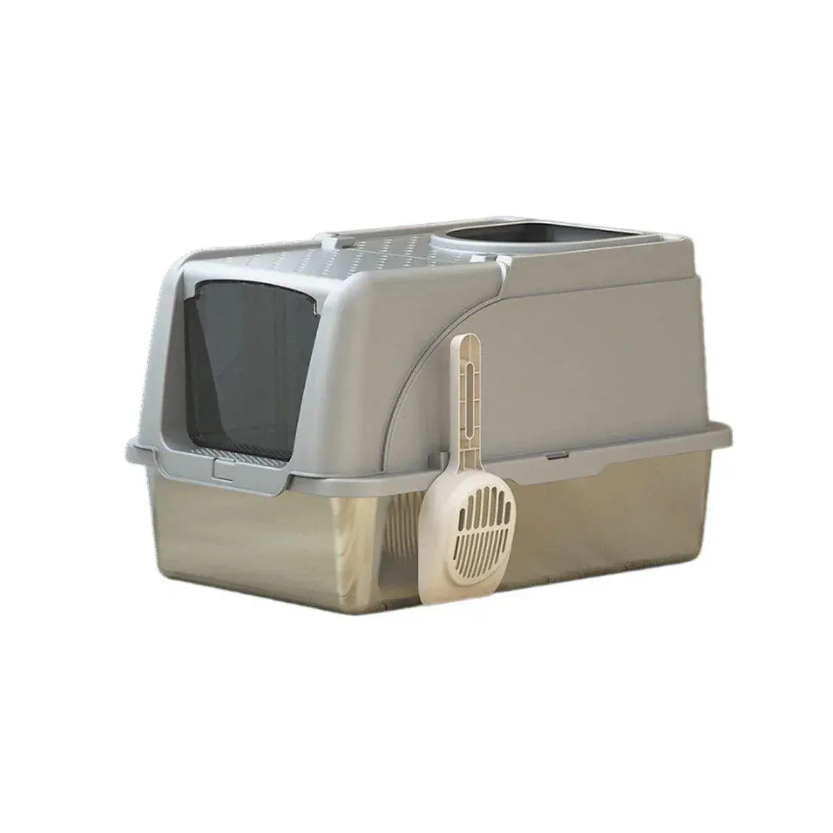 Durable Stainless Steel Cat Litter Box Pan Pet Toilet Odor Control Tray Large - Grey Wholesale Hub