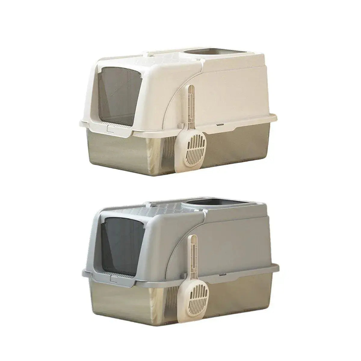 Durable Stainless Steel Cat Litter Box Pan Pet Toilet Odor Control Tray Large - Grey Wholesale Hub