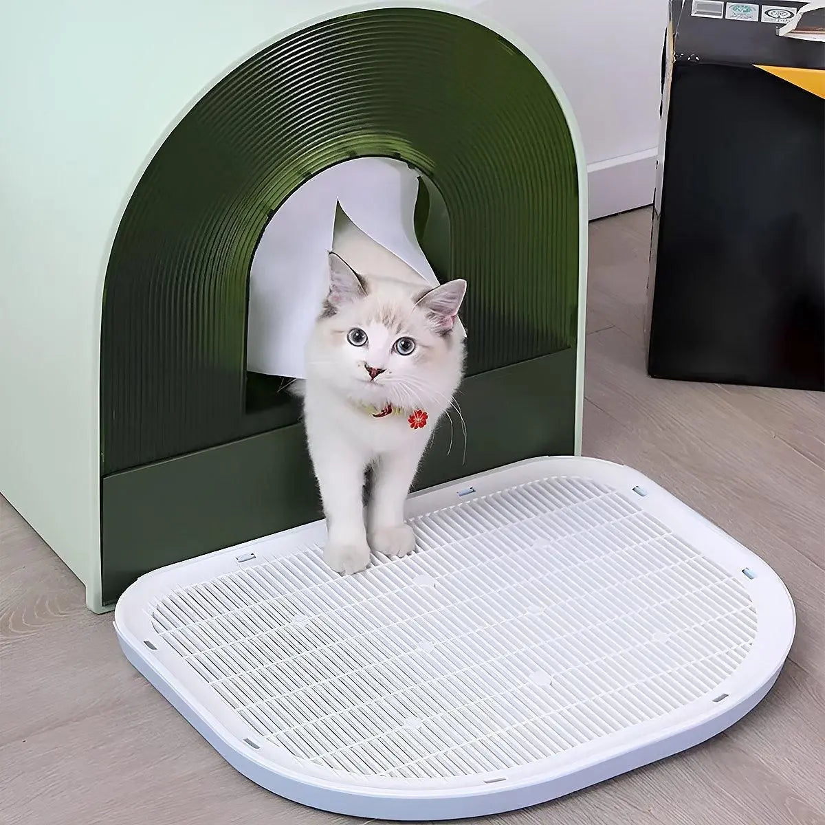 Anti Spill Cat Litter Mat Double Layer Pet Toilet Mat for Litter Box - Pink Wholesale Hub
