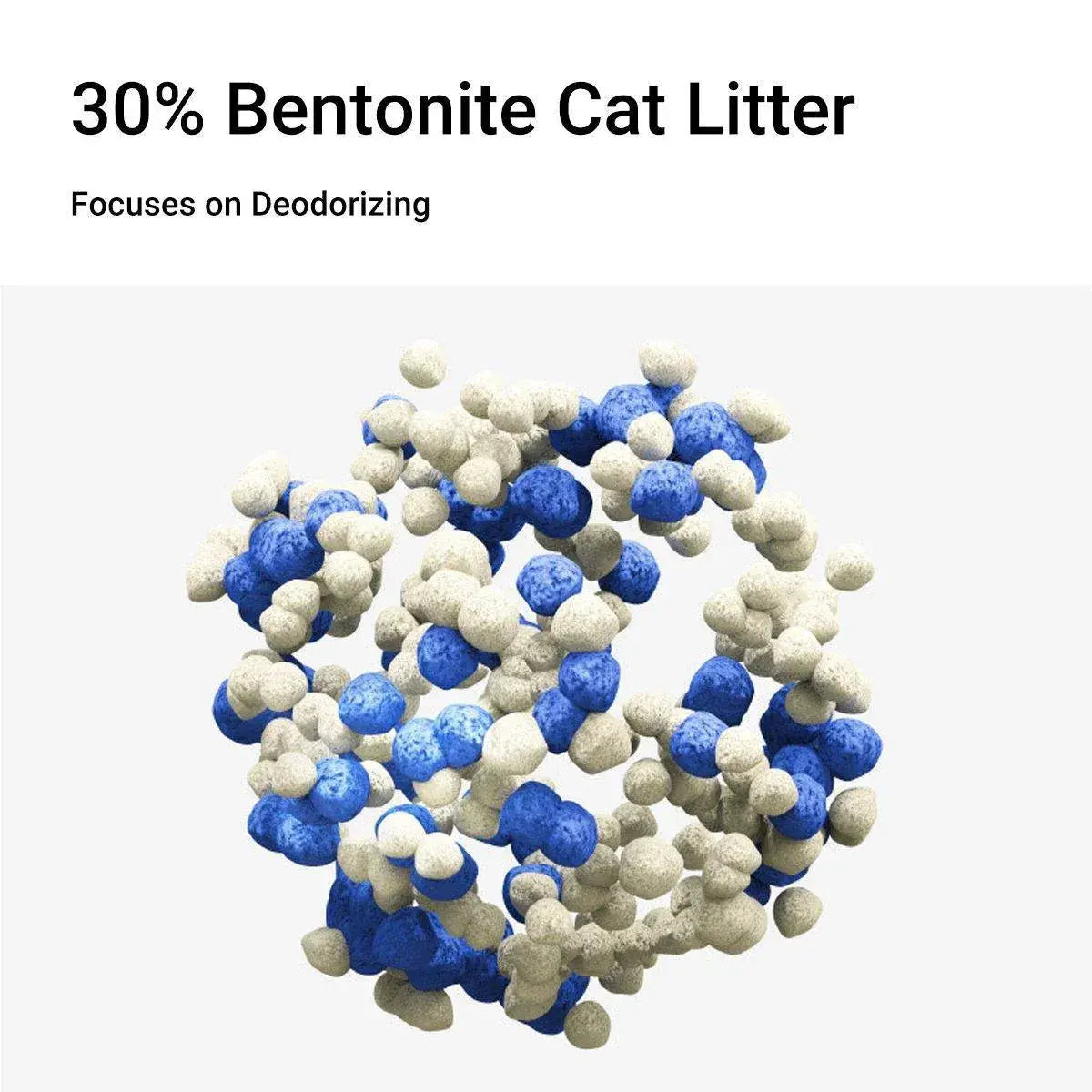 2.4kg Mixed Crushed Bentonite Tofu Cat Litter Cat Litter Deodorant Cat Supplies - 2.4kg*4 Wholesale Hub