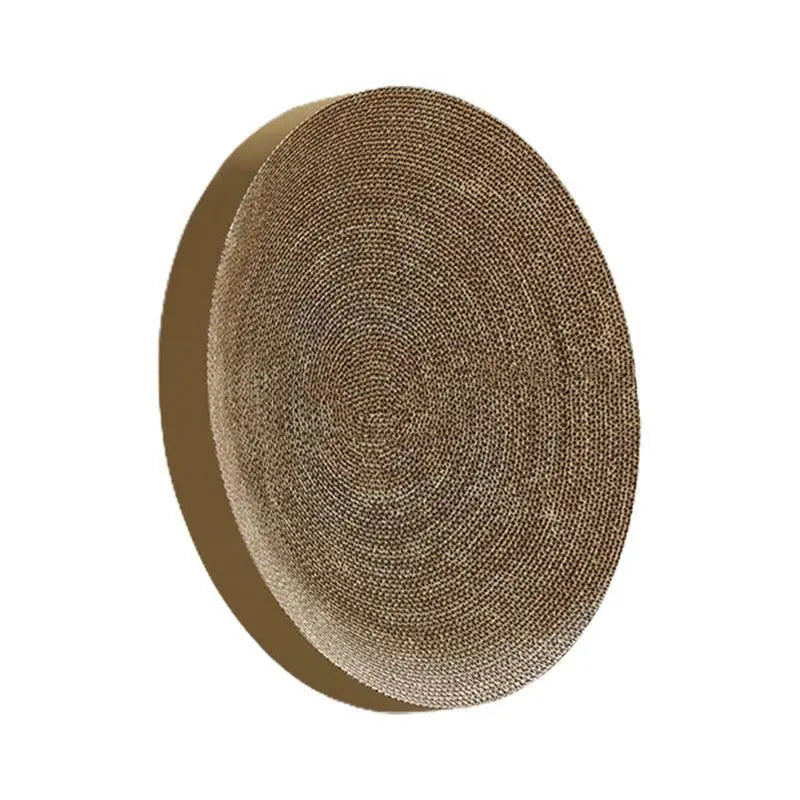 Cat Scratcher Lounge Bed Toy 40cm Round Foldable Cardboard Pad with Ball Track - Replacement Pad Wholesale Hub