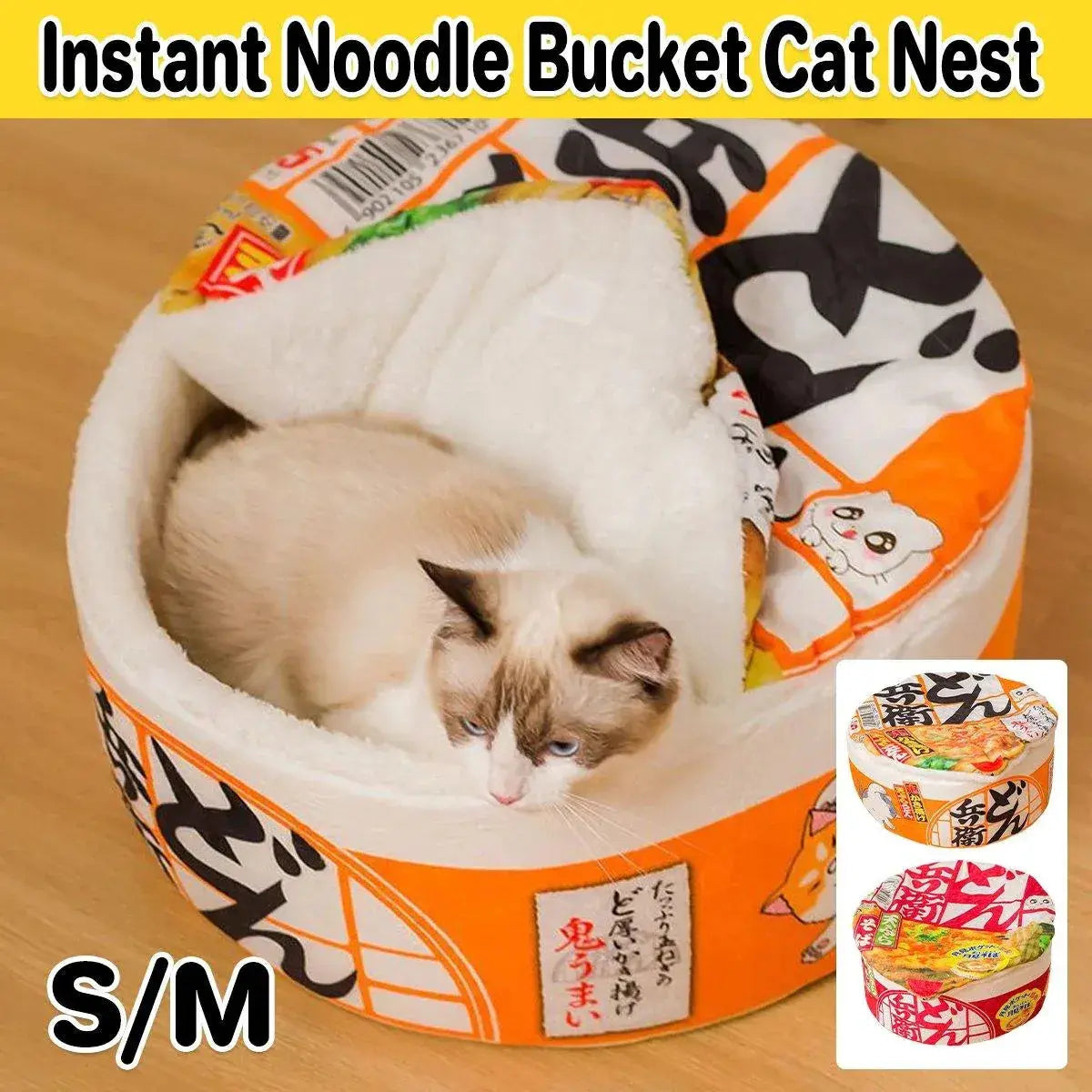 Insulated Winter Pet House Warm Bubble Bucket Dog Kennel Cat Shelter Indoor - Orange-M Wholesale Hub