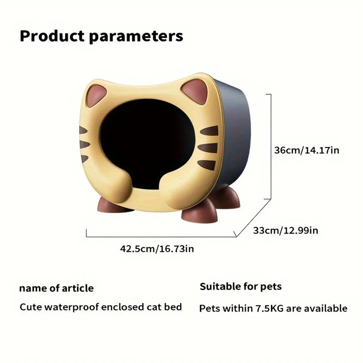 Semi Closed Cat Nest Soft Cozy Pet Bed for Cats Small Animals Indoor Sleeping - Pink Wholesale Hub