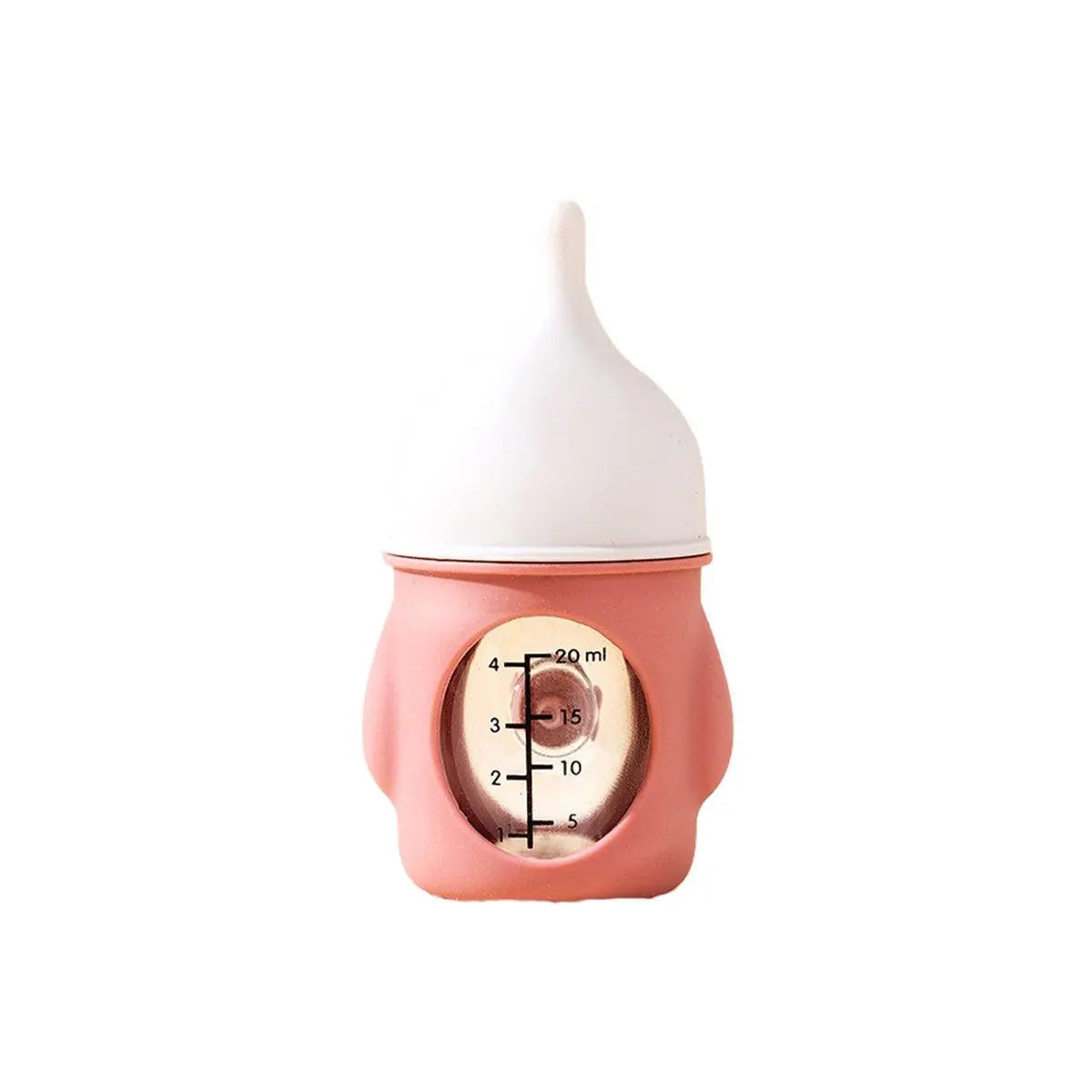 Silicone Pet Milk Feeding Bottle with Scale for Small Puppies and Kittens 20ml 80ml - 80ml-Pink Wholesale Hub