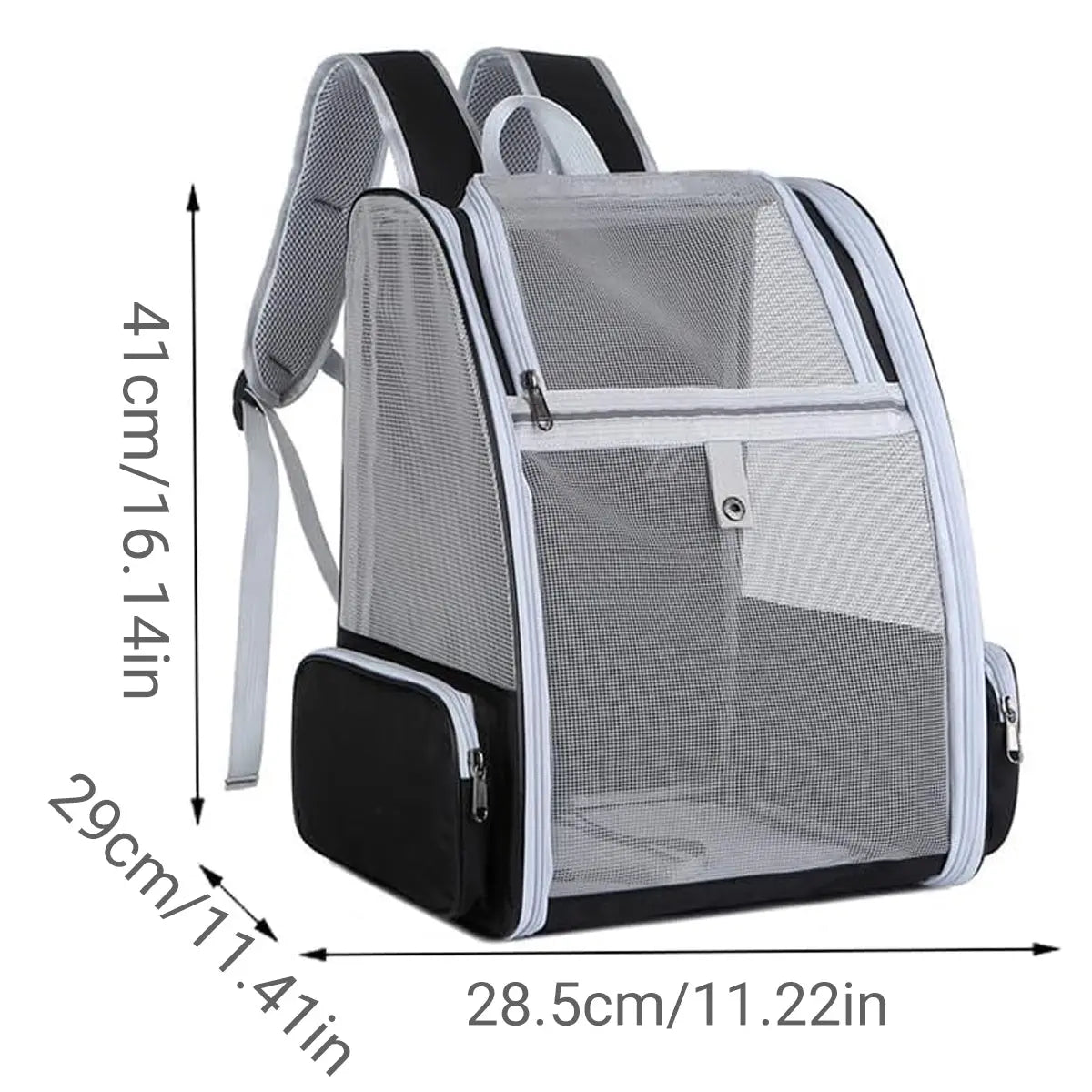 Large Foldable Breathable Portable Cat Dog Bag Outdoor Shoulder Pet Backpack - Pink Wholesale Hub