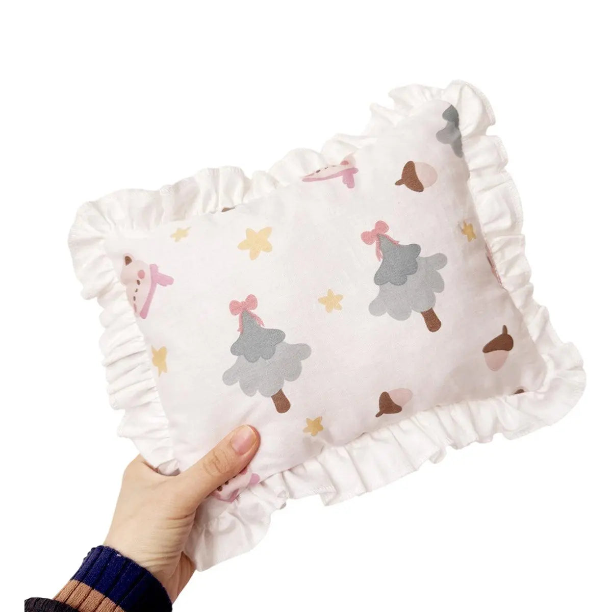 Lace Cat Pillow Soft Pet Cushion for Sleeping Comfortable Kitty Bed Cushion - White Strawberry Wholesale Hub