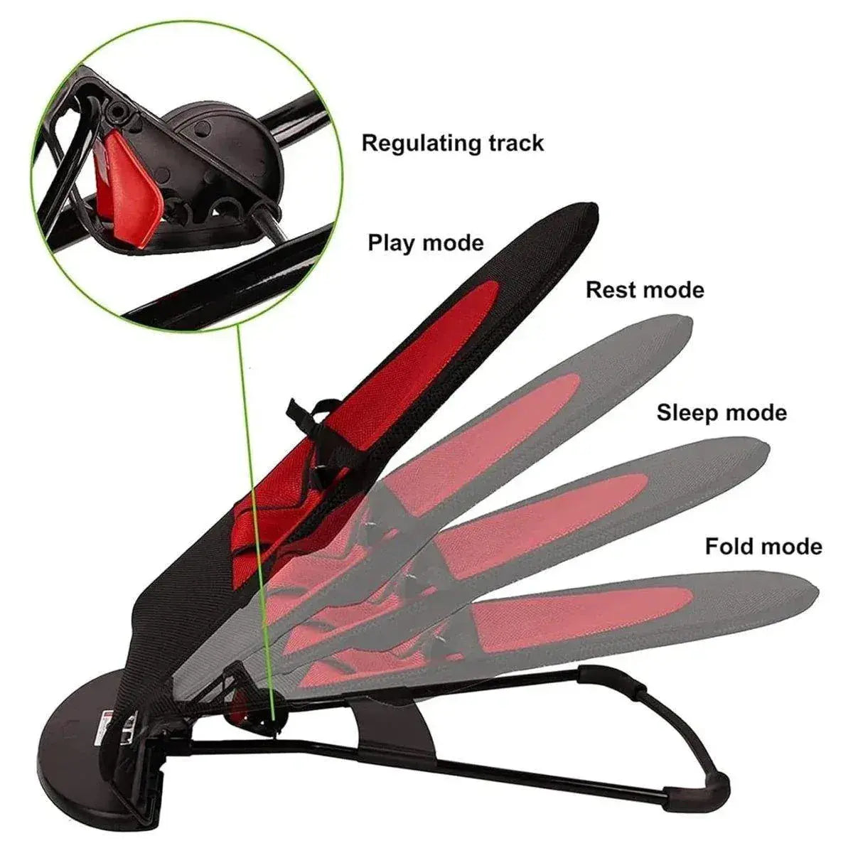 Pet Rocking Chair for Dogs Cats Foldable Pet Bed Portable Sleeping Lounger Chair - Black Wholesale Hub