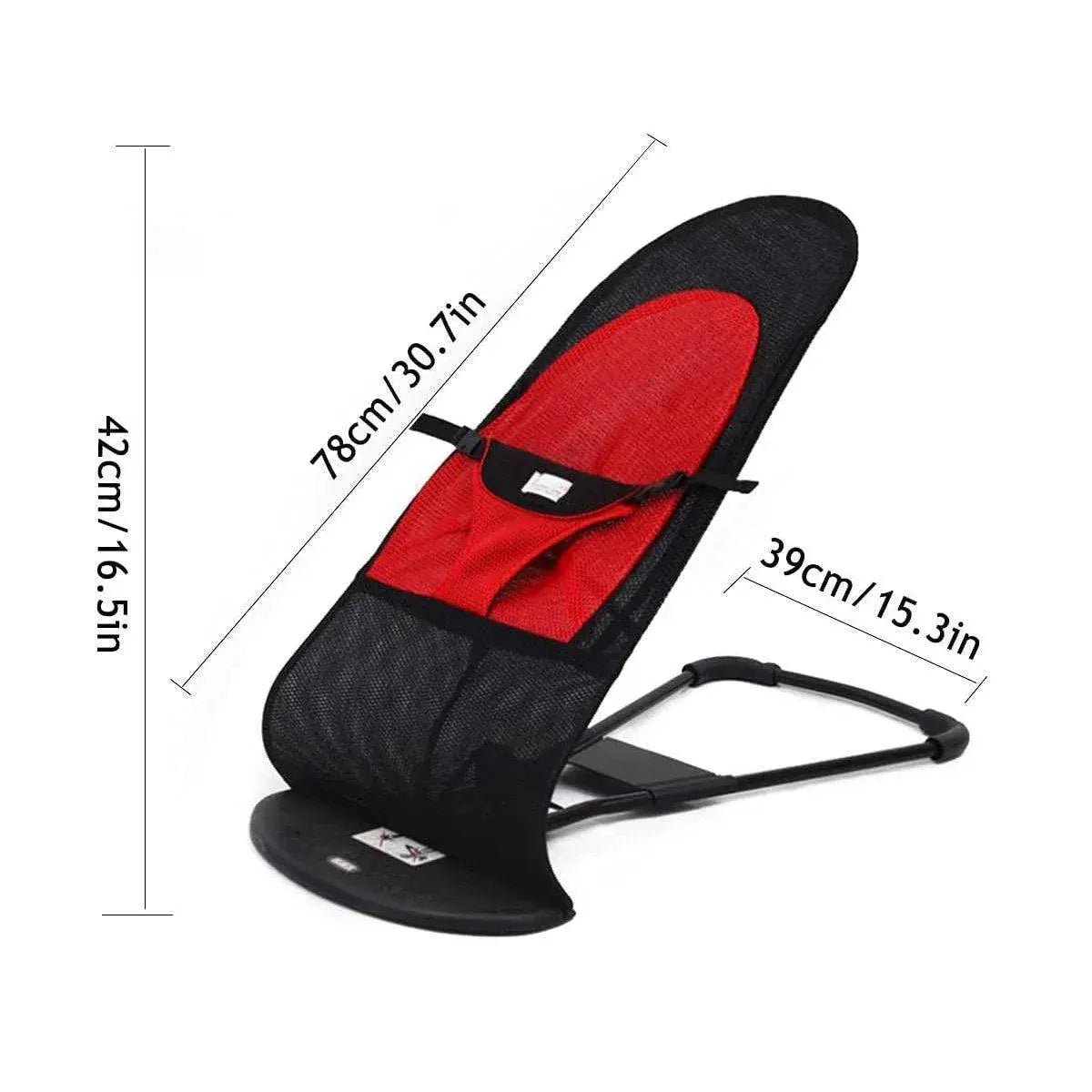 Pet Rocking Chair for Dogs Cats Foldable Pet Bed Portable Sleeping Lounger Chair - Red Wholesale Hub