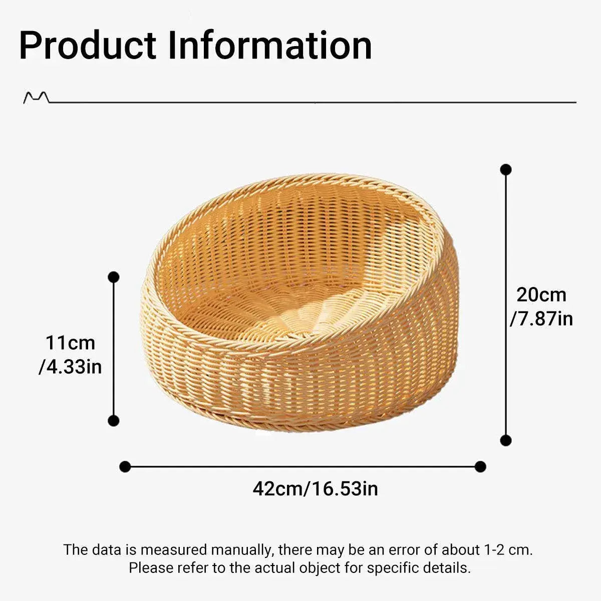 Rattan Cat Nest Four Seasons Open Cat House Summer Bed for Cats Pet Supplies - Coffee Wholesale Hub