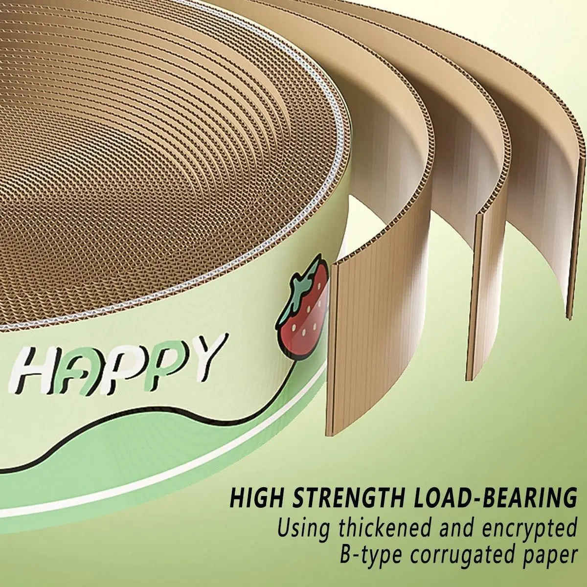 Extra-Large Oval Cat Scratching Board Durable Pet Toy Cat Kittens Wear Resistant - Bear Wholesale Hub