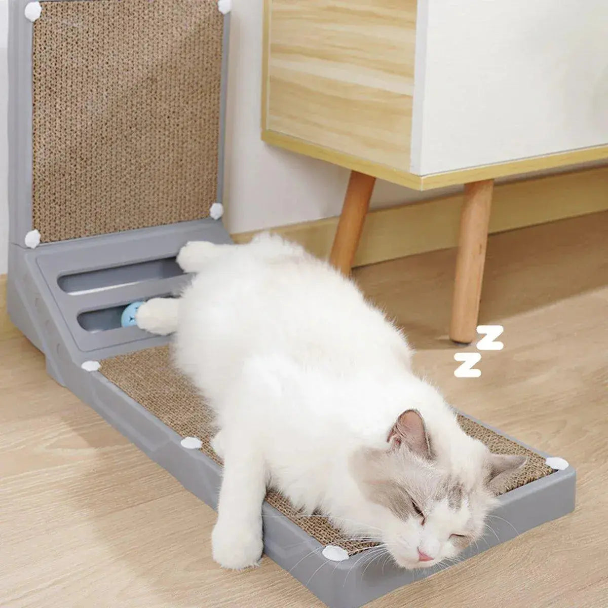 L-shaped Cat Scratching Board Vertical Claw Toy Cat Scratcher for Pet Playtime - Black Wholesale Hub