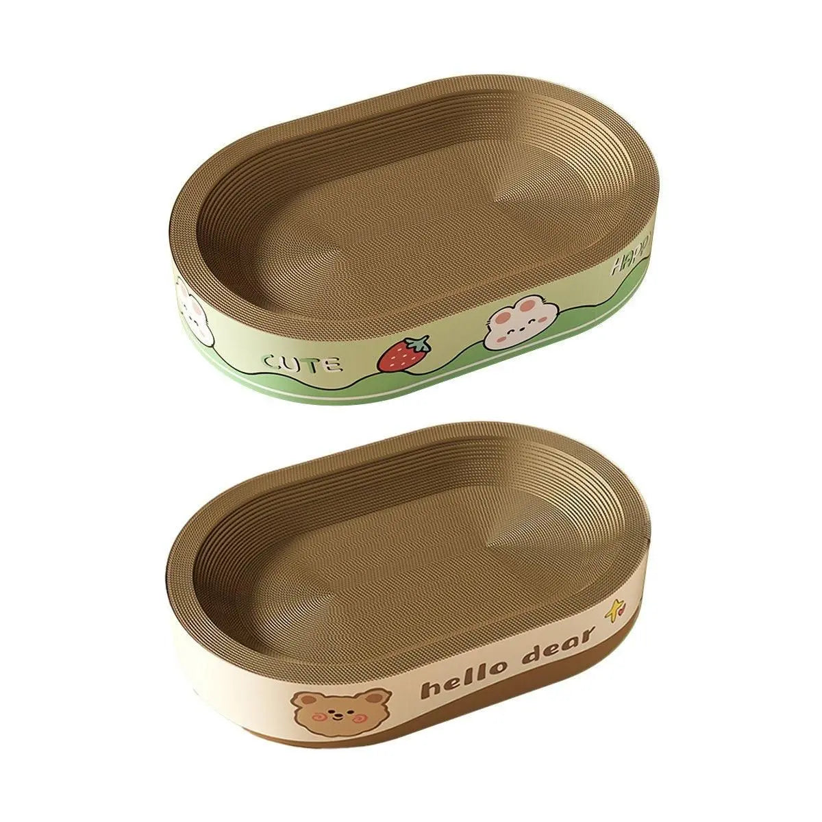Extra-Large Oval Cat Scratching Board Durable Pet Toy Cat Kittens Wear Resistant - Rabbit Wholesale Hub