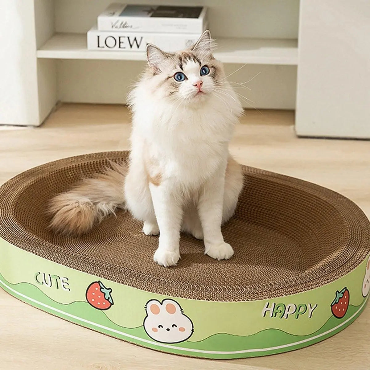 Extra-Large Oval Cat Scratching Board Durable Pet Toy Cat Kittens Wear Resistant - Rabbit Wholesale Hub