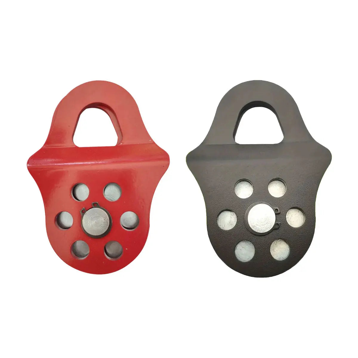 Off Road Recovery Winch Pulley Snatch Block Tackle Tow Hook Accessory Heavy Duty - Red Wholesale Hub