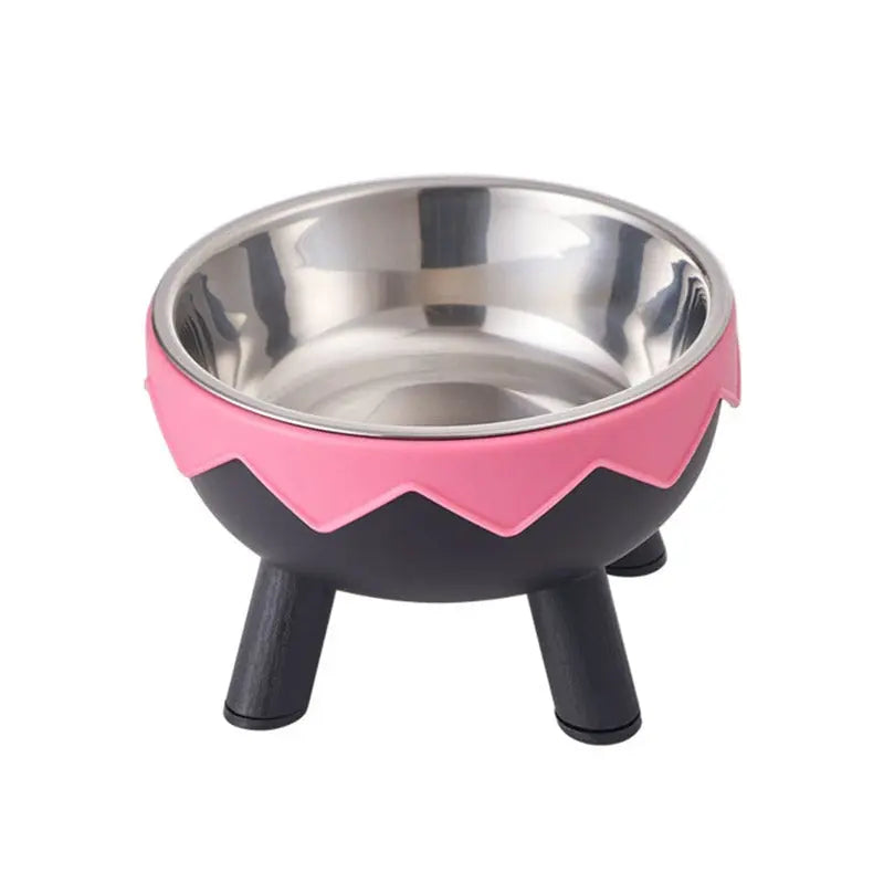 Eggshell Tall Pet Bowl Cat Dog Food Bowl Anti Slip Durable Raised Feeding Bowl - Green Wholesale Hub