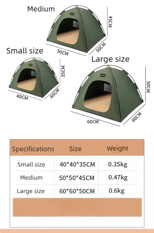 Medium Pet Tent for Cats & Dogs(Blue) - Portable Comfort Shelter with Soft Cushion Wholesale Hub
