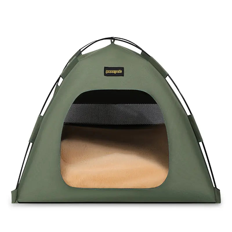 Small Size Pet Tent for Cats & Dogs(Green) - Portable Comfort Shelter with Soft Cushion Wholesale Hub
