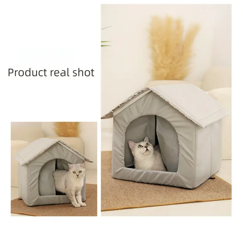 Small Size Elevated Indoor/Outdoor Pet Shelter(blue): Waterproof, Insulated for All-Season Warmth Wholesale Hub
