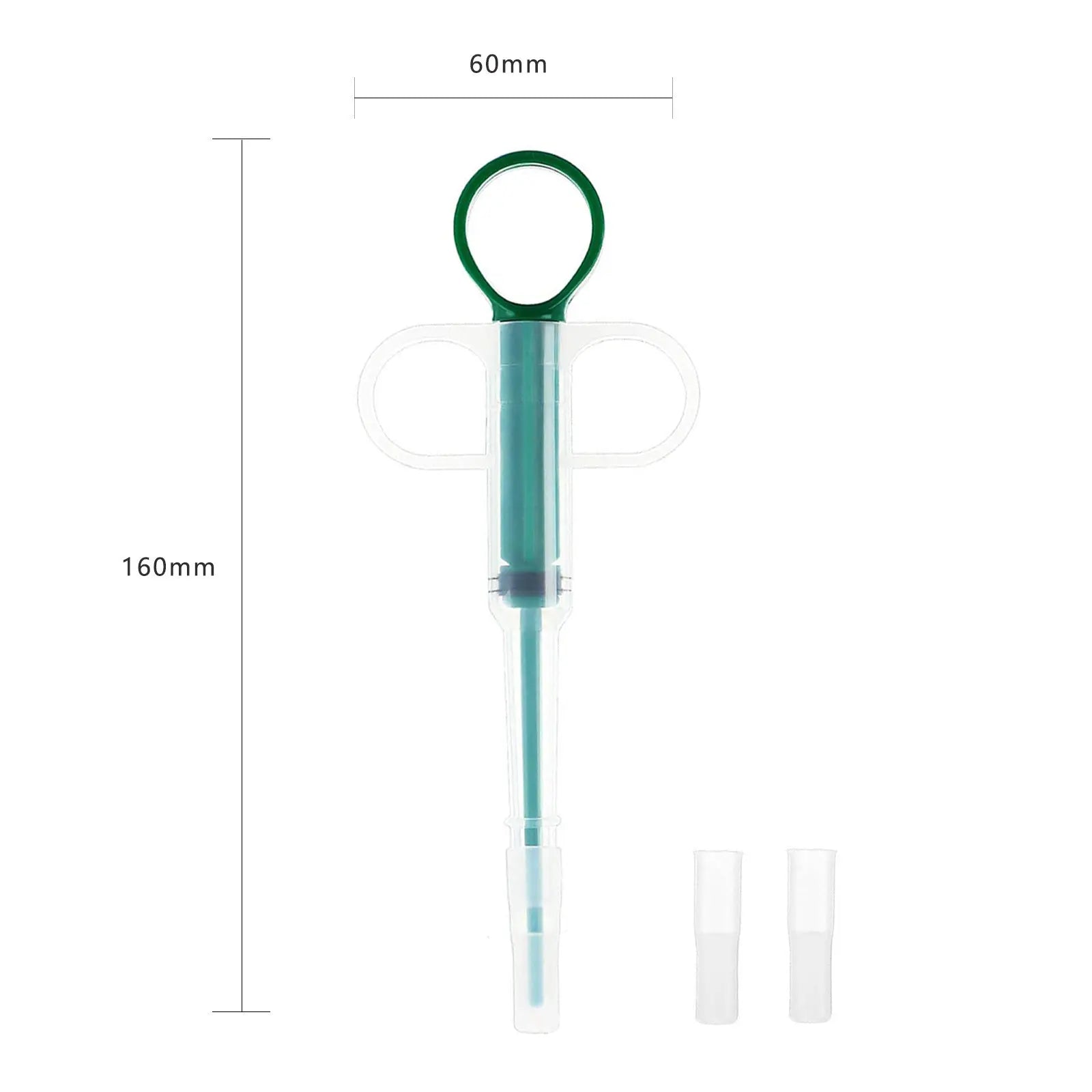 5-Pack 160mm Green Pet Pill Shooter – Soft Silicone Tip Feeder for Cats Dogs Wholesale Hub