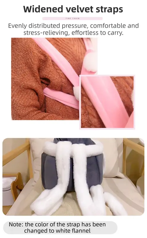 Grey 2-in-1 Ultra-Soft Plush Pet Carrier & Mobile Bed - Portable & Lightweight Cute Rabbit Ear Design Travel Cabin (XL 38 x 25 x 30CM) Wholesale Hub