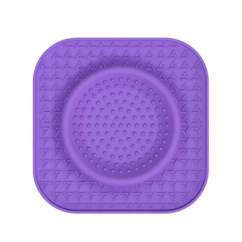 L Purple 2-Pack Premium Silicone Pet Lick Mat - Slow Feeder for Dogs and Cats with Powerful Suction Base - Anxiety Relief and Boredom Buster for Grooming and Bathing Wholesale Hub