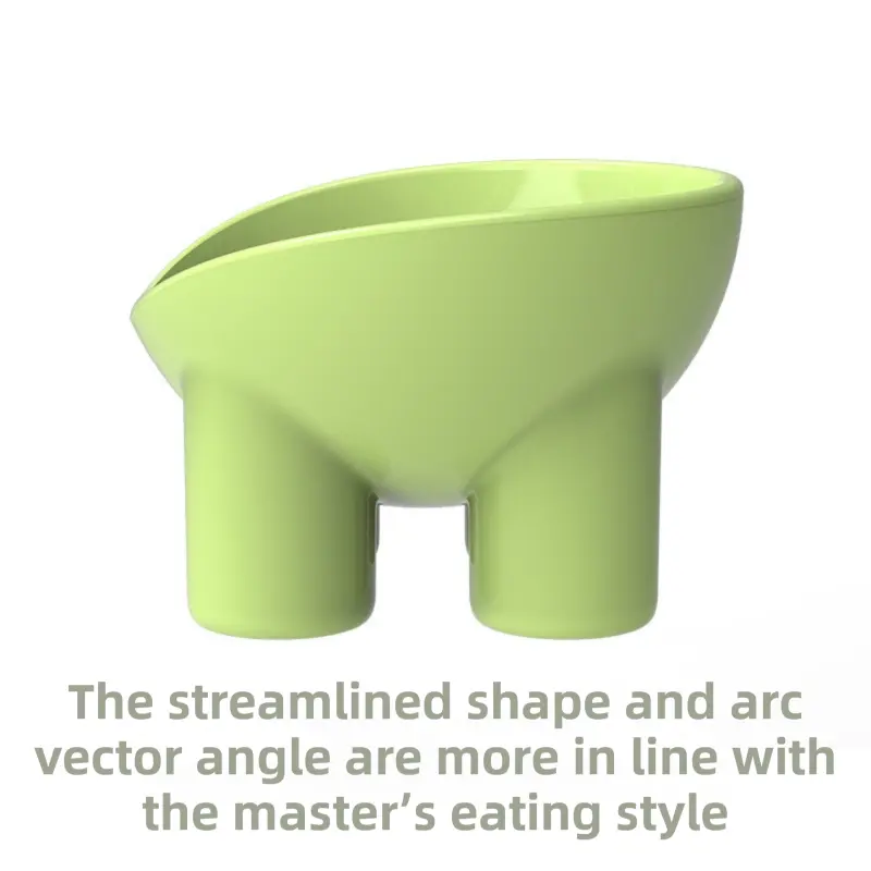 2-Pack Macaron Blue Elevated Pet Bowls with Anti-Tip 4-Leg Base - Ergonomic Tilted Neck Protection Cat Food & Water Bowls Wholesale Hub